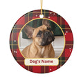 Custom Dog Photo Christmas Ornament – Your Dog's Picture & Name