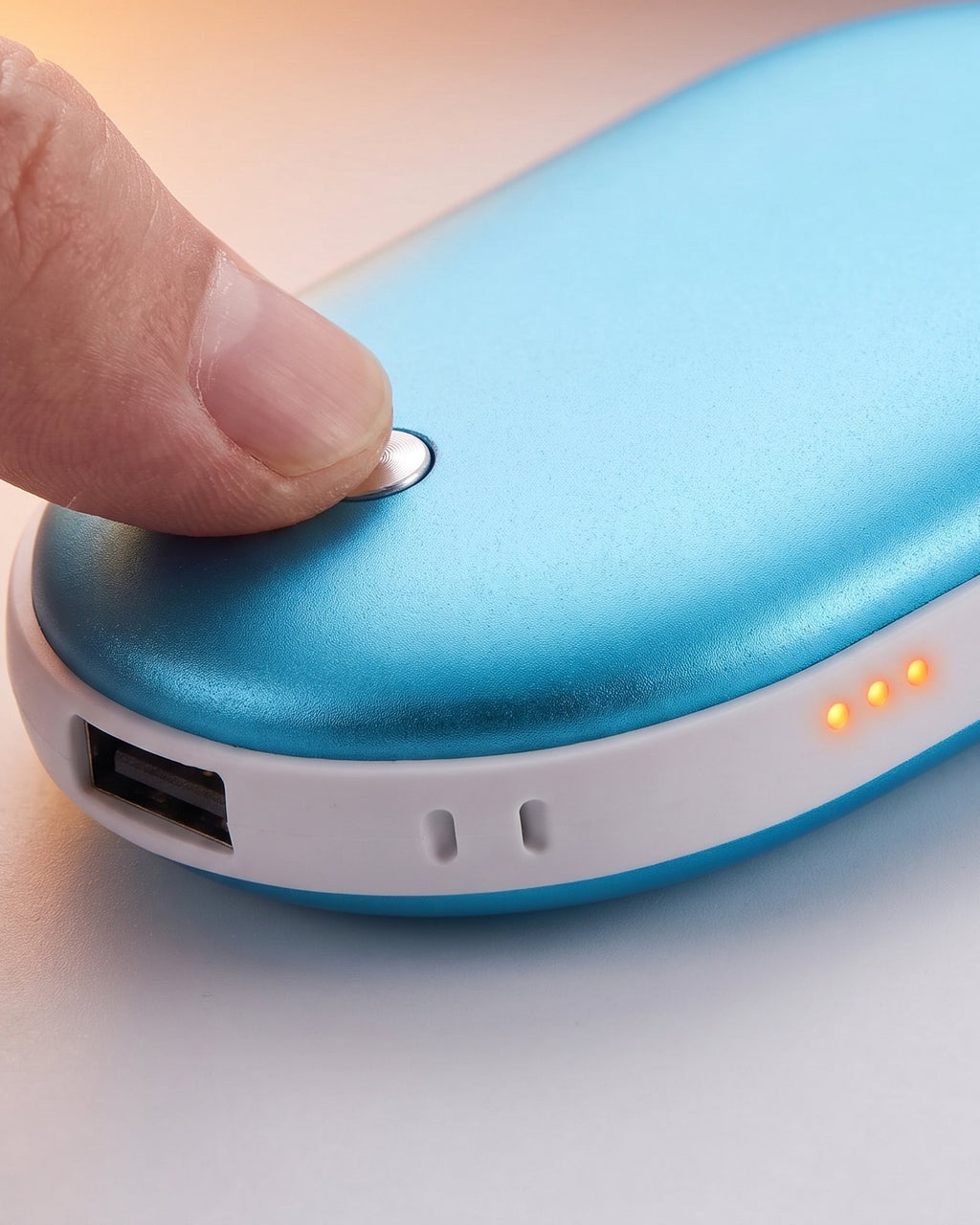 Rechargeable Hand Warmer & Power Bank – 5000mAh, Double-Sided Heat