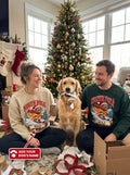North Pole Ski Team – Personalized Golden Retriever Christmas Sweatshirt